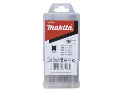 5-dielna sada vrtákov SDS Plus Makita 110/160 mm | extratech.sk