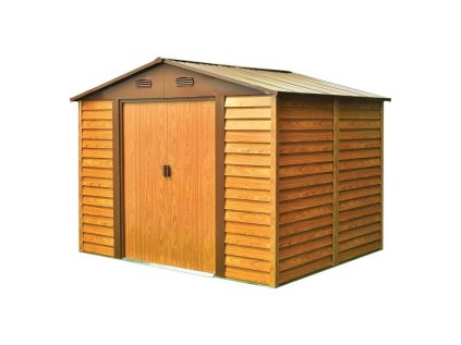 Strend Pro Domček záhradný drevený, plechový, 266x224x215 cm | ajtech.sk