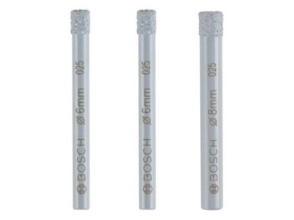 Bosch 3 dielna sada diamantových vrtákov na vŕtanie nasucho Expert for Ceramic 6/6/8 x 33mm | ajtech.sk