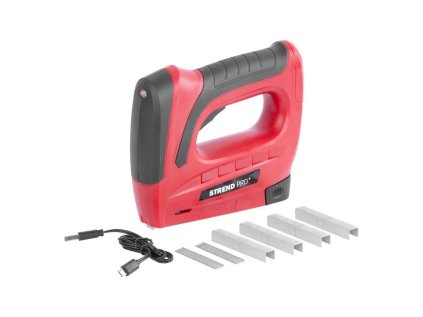 Strend Pro J-126, Akumulátorová sponkovačka, spony 6-10 mm | ajtech.sk