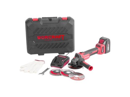 Aku uhlová brúska Worcraft CAG-S20LiBH 115mm set kufor | ajtech.sk
