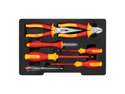 Bosch Zmiešaná súprava ručného náradia VDE, 7-dielna | ajtech.sk