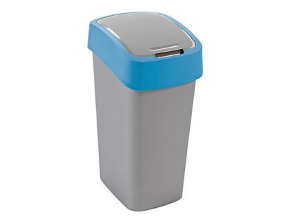 Kôš Curver FLIP BIN 50L, šedostříbrná/zelená, n | ajtech.sk
