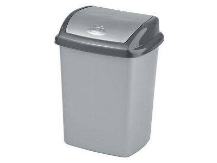 Kôš Curver DOMINIK 25L, stříbrná/grafitová, na  | ajtech.sk