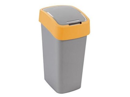 Kôš Curver FLIP BIN 50L, šedostříbrná/žltá, na  | ajtech.sk