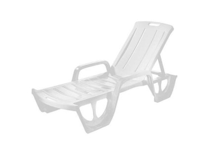 Ležadlo Curver FLORIDA, lehátko, biele, plast | ajtech.sk