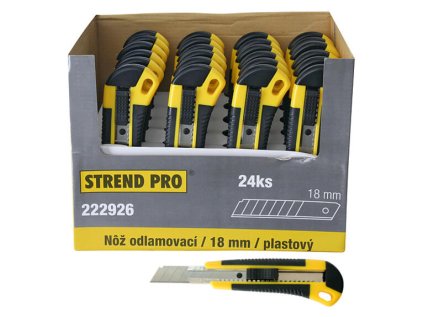 Nôž STREND PRO UKBOX-86, 18 mm, odlamovací, plas | ajtech.sk