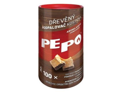 Podpalovac PE-PO, drevné, kocky, 100 podpalov | ajtech.sk