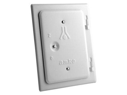 Dvierka Anko C2.1W 120x180 mm, biele | extratech.sk