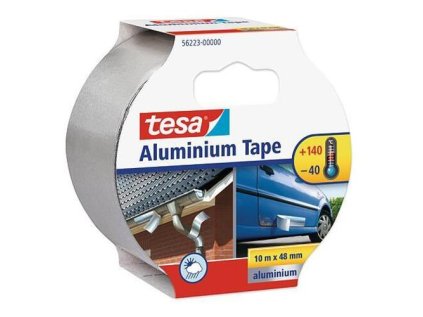 Páska tesa Aluminium, hliníková, 50 mm, L-10 m | ajtech.sk