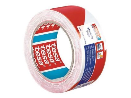 Páska tesa PRO Marking, výstražná, červeno-biel | ajtech.sk