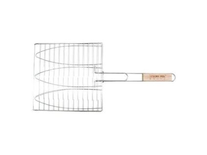 Opekač BBQ 37C, 275x280/580 mm, Cr + drevo | ajtech.sk