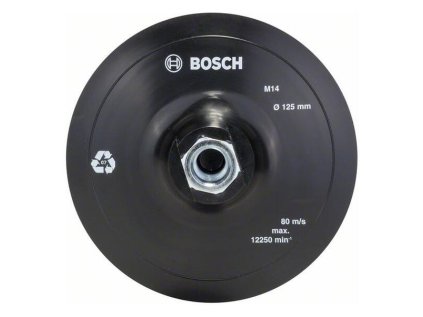 Bosch Gumová brúsna doska pre uhlové brúsky systém upínania na suchý zips 125mm D=125mm | ajtech.sk
