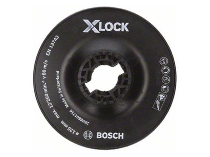 Bosch Oporný tanier pre uhlové brúsky X-LOCK 125 mm tvrdá 12 250 ot/min | ajtech.sk