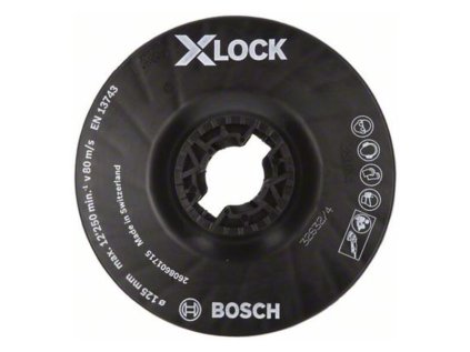 Bosch Oporný tanier pre uhlové brúsky X-LOCK 125 mm stredná 12 250 ot/min | ajtech.sk