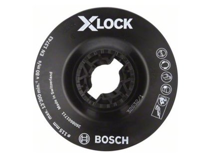 Bosch Oporný tanier pre uhlové brúsky X-LOCK 115 mm mäkka 13 300 ot/min | ajtech.sk