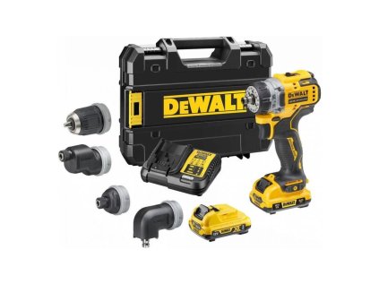 DeWALT DCD703L2T Vŕtačka s multifunkčnou hlavou 12V (2x3,0Ah) | ajtech.sk