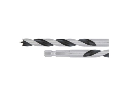 Makita Špirálový vrták do dreva stopka 1/4" šesťhran 6 x 57/110mm | ajtech.sk