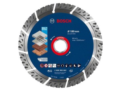 Bosch Diamantový rezací kotúč EXPERT MultiMaterial 180 x 22,23 x 2,4 x 12  mm | ajtech.sk