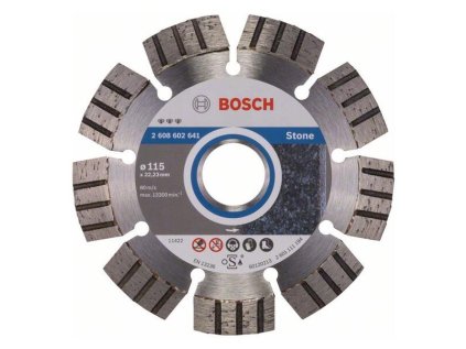 Bosch Diamantový rezací kotúč Best for Stone 115 x 22,23 x 2,2 x 12 mm | ajtech.sk