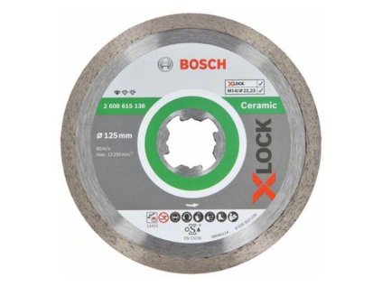 Bosch Diamantový rezací kotúč Standard for Ceramic X-LOCK 125 x 22,23 x 1,6 x 7 mm | ajtech.sk