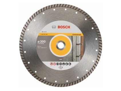 Bosch Diamantový rezací kotúč Standard for Universal Turbo 300 x 22,23 x 3 x 10 mm | ajtech.sk