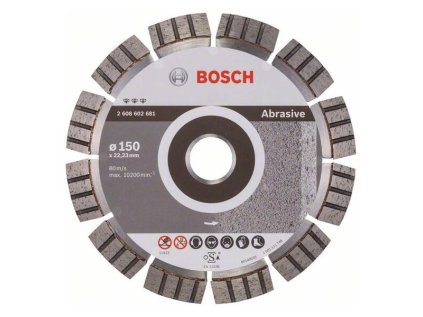 Bosch Diamantový rezací kotúč Best for Abrasive 150 x 22,23 x 2,4 x 12 mm | ajtech.sk