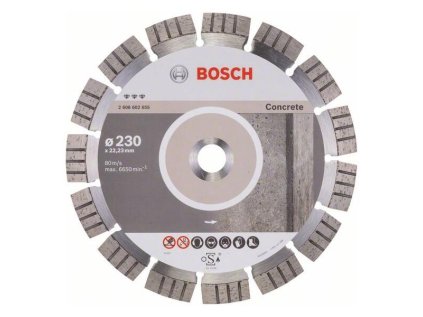 Bosch Diamantový rezací kotúč Best for Concrete 230 x 22,23 x 2,4 x 15 mm | ajtech.sk