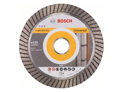 Bosch Diamantový rezací kotúč Best for Universal Turbo 125 x 22,23 x 2,2 x 12mm | ajtech.sk