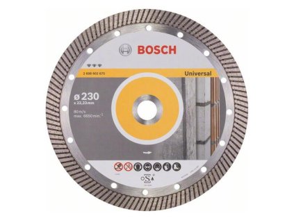Bosch Diamantový rezací kotúč Best for Universal Turbo 230 x 22,23 x 2,5 x 15mm | ajtech.sk
