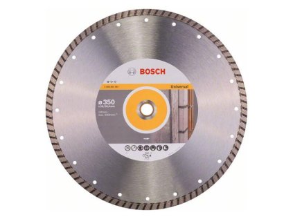 Bosch Diamantový rezací kotúč Standard for Universal Turbo 350 x 20/25,40 x 3 x 10 mm | ajtech.sk