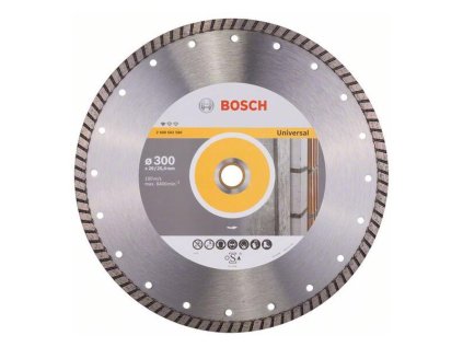 Bosch Diamantový rezací kotúč Standard for Universal Turbo 300 x 20/25,40 x 3 x 10 mm | ajtech.sk