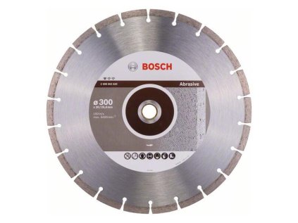 Bosch Diamantový rezací kotúč Standard for Abrasive 300 x 20/25,40 x 2,8 x 10 mm | ajtech.sk