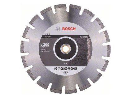 Bosch Diamantový rezací kotúč Standard for Asphalt 300 x 20/25,40 x 2,8 x 10 mm | ajtech.sk