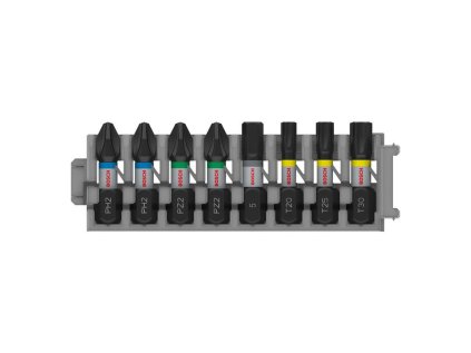 Bosch 8 dielna sada skrutkovacích bitov PRO Impact PH, PZ,H a T | ajtech.sk