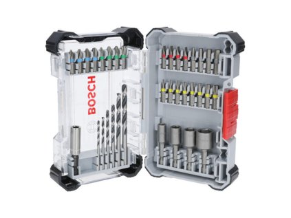 Bosch 35 dielna sada skrutkovacích bitov Extra Hard a vrtákov do kovu HSS Meta | ajtech.sk