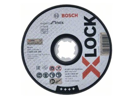 Bosch rezný kotúč rovný EXPERT for INOX AS 46 T INOX BF, 125 x 22,23 x 1,6 mm | ajtech.sk