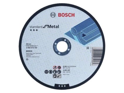 Bosch Rovný rezací kotúč Standard for Metal A 60 T BF, 180 x 22,23 x 1,6 mm | ajtech.sk