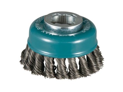 Makita Oceľová drôtená kefa miskovitá X-LOCK 80/0,5 mm - splietaný drôt D-73380 | ajtech.sk