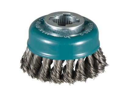 Makita Oceľová drôtená kefa miskovitá X-LOCK 80/0,35 mm - splietaný drôt D-73374 | ajtech.sk