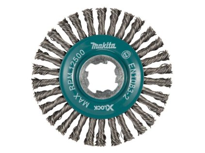 Makita Oceľová drôtená kefa kotúčová X-LOCK 115 mm/30 vr. - splietaný drôt D-73411 | ajtech.sk