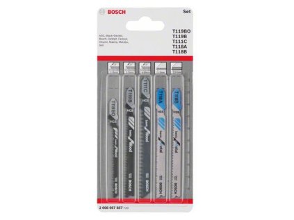 Bosch 5-Dielna súprava pílových listov do priamočiarych píl 2608667857 | ajtech.sk