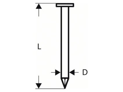Bosch Klinec páskovaný hlavička O, SN21RK 75mm, 2,8mm, lesklý hladký | ajtech.sk