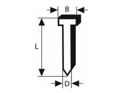 Bosch Klinec so zápustnou hlavou SK50 25mm, 1,2mm, Pozinkované | ajtech.sk