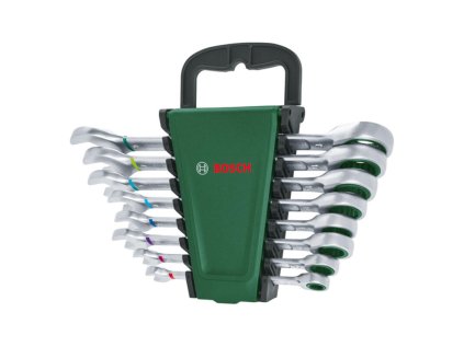 Bosch 8-dielna súprava kombinovaných kľúčov s račňou 1600A027PS | ajtech.sk