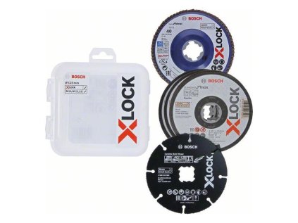 Bosch X-LOCK KIT Súprava kotúčov 125mm  3x rezný 1x lamel 1x CMW | ajtech.sk