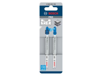 Bosch List do priamočiarej píly PRO Metal thick and thin T123XF, 100 mm, 2 ks | ajtech.sk