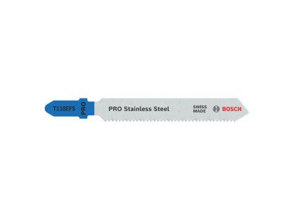 Bosch Pílový list do priamočiarych píl T 118 EFS Basic for Inox 5ks | ajtech.sk