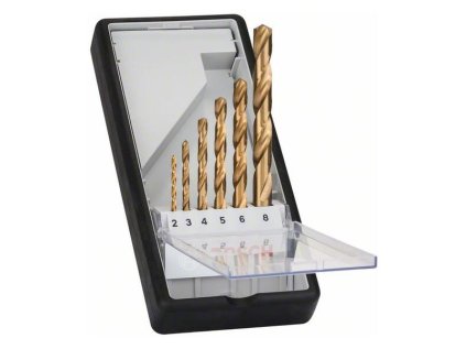 Bosch 6-dielna súprava vrtákov do kovu Robust Line HSS-TiN 2607010530 | ajtech.sk