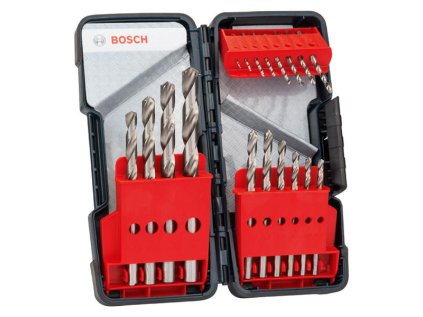 Bosch 18-dielna sada vrtákov do kovu HSS-G, Toughbox DIN 338, 135°, 1 – 10 mm | ajtech.sk